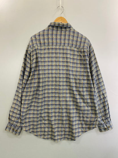 【中古品】【メンズ】 THE TERRITORY AHEAD ザテリトリーアヘッド COTTON CHECK SHIRT コットン チェック シャツ 長袖 メンズ トップス ヴィンテージ 146-250704-em-16-min サイズ：XL カラー：ブルー系（チェック柄） 万代Net店