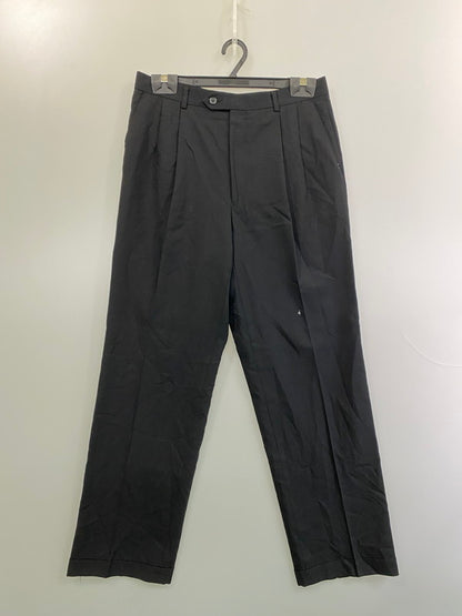 【中古品】【メンズ】 Donna Karan ダナキャラン NEW YORK ニューヨーク 90S SLACKS PANTS 90年代 スラックス パンツ メンズ ボトムス ストレートパンツ 157-250704-em-22-min カラー：ブラック 万代Net店