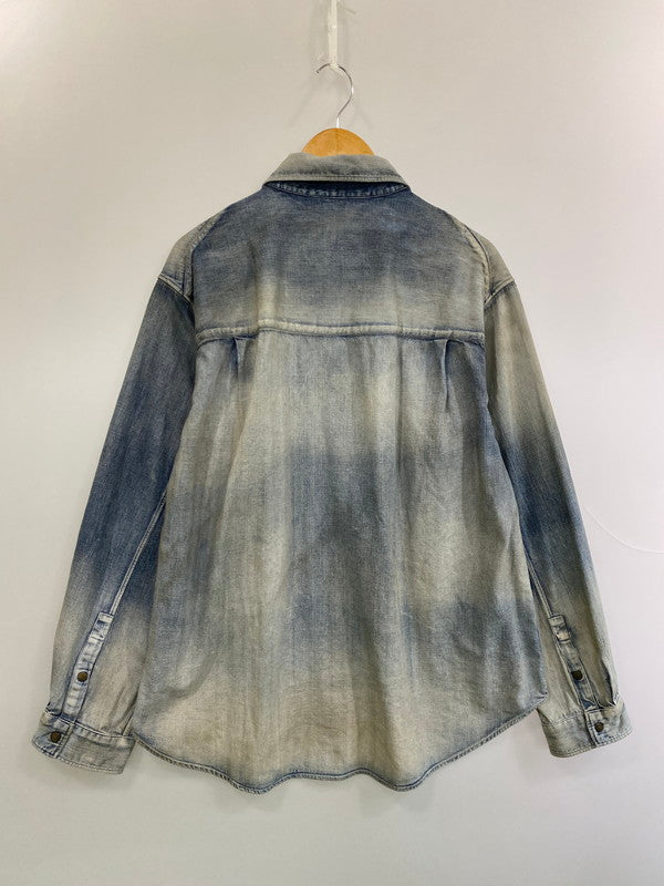 【中古品】【メンズ】 ANCELLM アンセルム 25SS DENIM WESTERN SHIRT ANC-SH50 デニム ウェスタン シャツ メンズ 長袖 トップス 140-250704-em-05-min サイズ：2 カラー：インディゴブルー 万代Net店