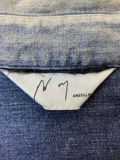 【中古品】【メンズ】 ANCELLM アンセルム 25SS DENIM WESTERN SHIRT ANC-SH50 デニム ウェスタン シャツ メンズ 長袖 トップス 140-250704-em-05-min サイズ：2 カラー：インディゴブルー 万代Net店