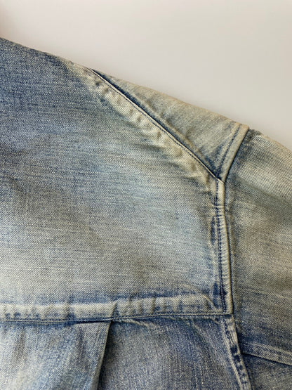 【中古品】【メンズ】 ANCELLM アンセルム 25SS DENIM WESTERN SHIRT ANC-SH50 デニム ウェスタン シャツ メンズ 長袖 トップス 140-250704-em-05-min サイズ：2 カラー：インディゴブルー 万代Net店