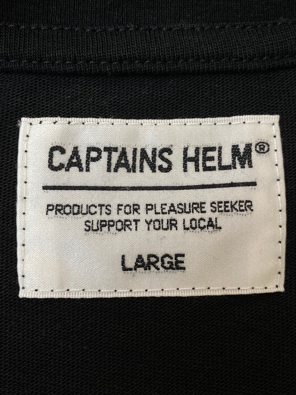 【中古品】【メンズ】 CAPTAINS HELM キャプテンズヘルム × BYRD バード #10TH ANNIVERSARY BOLT TEE 10周年アニバーサリー ボルト Tシャツ メンズ トップス 半袖 140-250704-em-26-min サイズ：L カラー：ブラック 万代Net店