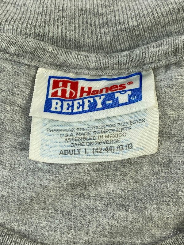 【中古品】【メンズ】 HANES ヘインズ 90S THE BLACK DOG PRINT TEE 901年代 ザ ブラック ドッグ プリント Tシャツ メンズ トップス 半袖 犬 146-250707-em-13-min サイズ：L カラー：グレー 万代Net店