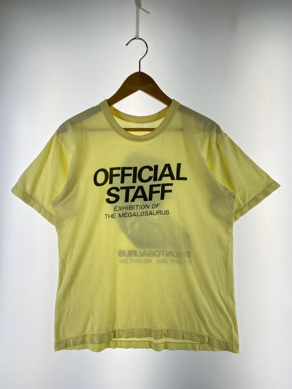 【中古品】【メンズ】 VINTAGE 90S DINOSAUR PRINT TEE ヴィンテージ 90年代 ダイナソー プリント Tシャツ メンズ トップス 半袖 恐竜 丸胴 146-250707-em-08-min カラー：イエロー 万代Net店