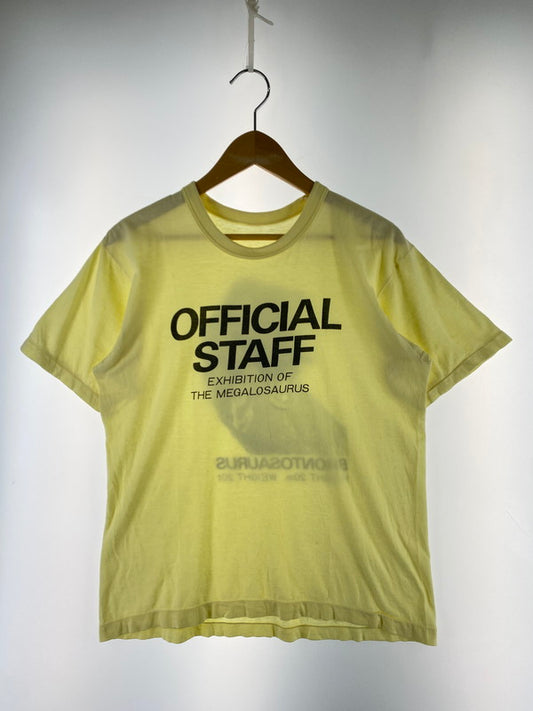 【中古品】【メンズ】 VINTAGE 90S DINOSAUR PRINT TEE ヴィンテージ 90年代 ダイナソー プリント Tシャツ メンズ トップス 半袖 恐竜 丸胴 146-250707-em-08-min カラー：イエロー 万代Net店
