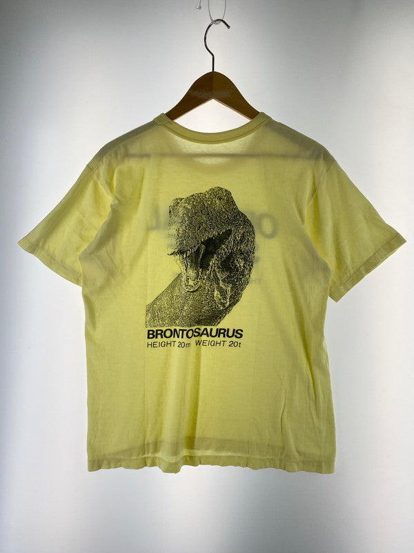 【中古品】【メンズ】 VINTAGE 90S DINOSAUR PRINT TEE ヴィンテージ 90年代 ダイナソー プリント Tシャツ メンズ トップス 半袖 恐竜 丸胴 146-250707-em-08-min カラー：イエロー 万代Net店