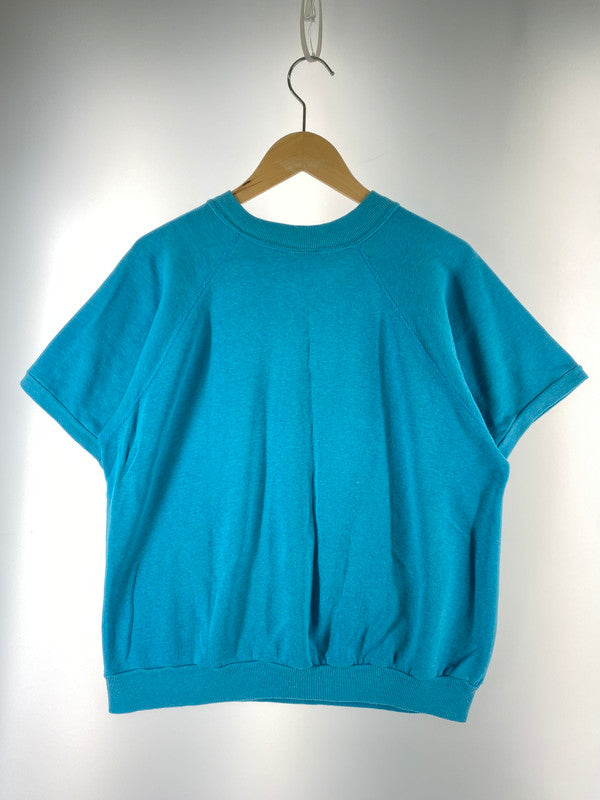 【中古品】【メンズ】 VINTAGE 60-70S RAGLAN SWEATSHIRT TURQUOISE BLUE ヴィンテージ 60-70年代 ラグラン スウェットシャツ 半袖 クルーネック スウェット 146-250707-em-07-min カラー：ターコイズブルー 万代Net店