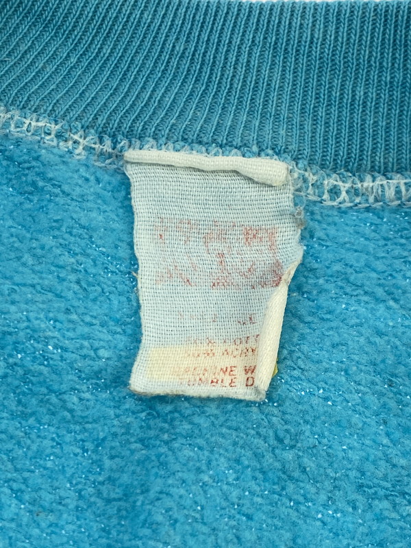 【中古品】【メンズ】 VINTAGE 60-70S RAGLAN SWEATSHIRT TURQUOISE BLUE ヴィンテージ 60-70年代 ラグラン スウェットシャツ 半袖 クルーネック スウェット 146-250707-em-07-min カラー：ターコイズブルー 万代Net店