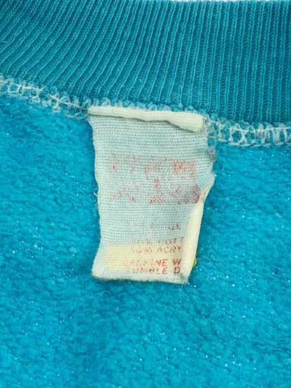 【中古品】【メンズ】 VINTAGE 60-70S RAGLAN SWEATSHIRT TURQUOISE BLUE ヴィンテージ 60-70年代 ラグラン スウェットシャツ 半袖 クルーネック スウェット 146-250707-em-07-min カラー：ターコイズブルー 万代Net店