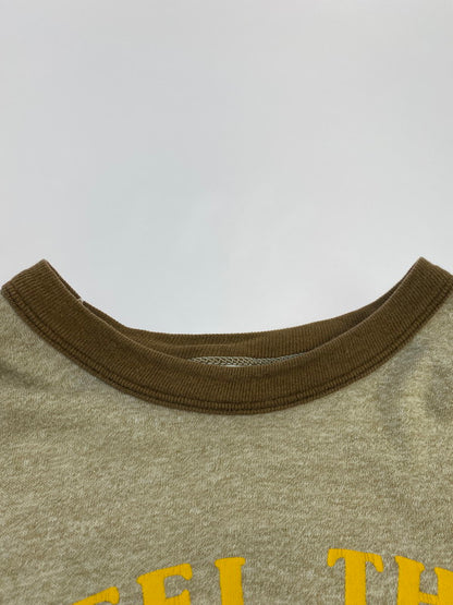 【中古品】【メンズ】 VINTAGE 70-80S FEEL THE PRIDE RINGER TEE ヴィンテージ 70-80年代 フィール・ザ・プライド リンガー Tシャツ メンズ トップス 半袖 146-250707-em-10-min サイズ：M カラー：ライトブラウン 万代Net店