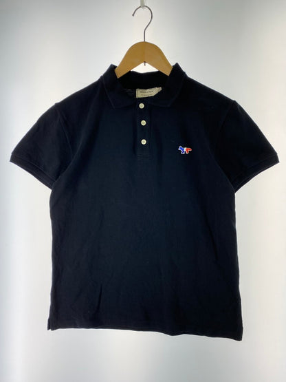 【中古品】【メンズ】 MAISON KITSUNE メゾンキツネ SS POLO SHIRT FW15M708 半袖 ポロシャツ メンズ トップス 140-250707-em-01-min サイズ：S カラー：ブラック 万代Net店