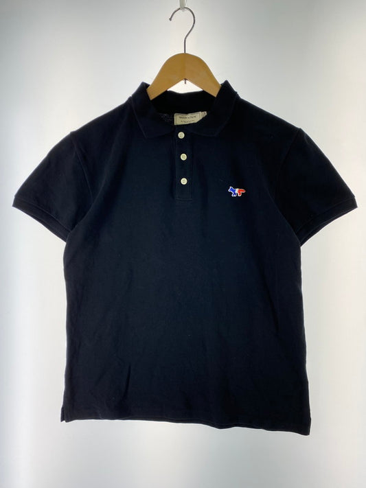 【中古品】【メンズ】 MAISON KITSUNE メゾンキツネ SS POLO SHIRT FW15M708 半袖 ポロシャツ メンズ トップス 140-250707-em-01-min サイズ：S カラー：ブラック 万代Net店
