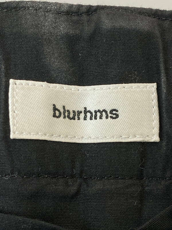 【中古品】【メンズ】 BLURHMS COTTON SUEDE BELT ROLL PANT BHS-018 ブラームス コットン スエード ベルト ロール パンツ ボトムス 151-250707-jt-17-min サイズ：2 カラー：ブラック 万代Net店
