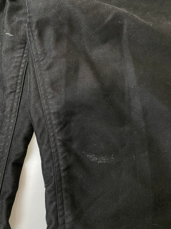 【中古品】【メンズ】 BLURHMS COTTON SUEDE BELT ROLL PANT BHS-018 ブラームス コットン スエード ベルト ロール パンツ ボトムス 151-250707-jt-17-min サイズ：2 カラー：ブラック 万代Net店