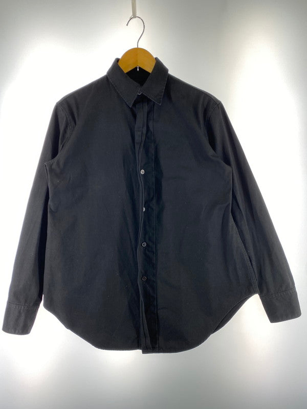 【中古品】【メンズ】 Yohji Yamamoto ヨウジヤマモト 20AW COTTON OVERSIZE L S SHIRT FR-B11-004 コットン オーバーサイズ 比翼 ロングシャツ メンズ トップス 秋冬 140-250707-em-02-min サイズ：2 カラー：ブラック 万代Net店