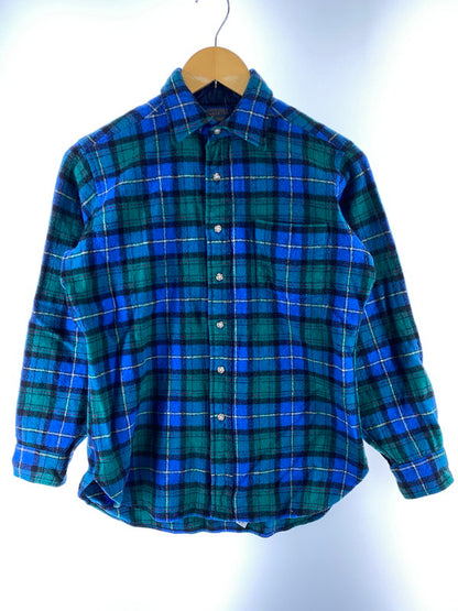 【中古品】【メンズ】 PENDLETON ペンドルトン L S 70S WOOL SHIRT 長袖 70年代 ウール シャツ メンズ トップス チェック 146-250707-em-14-min サイズ：M カラー：グリーン/ブルー（チェック柄） 万代Net店