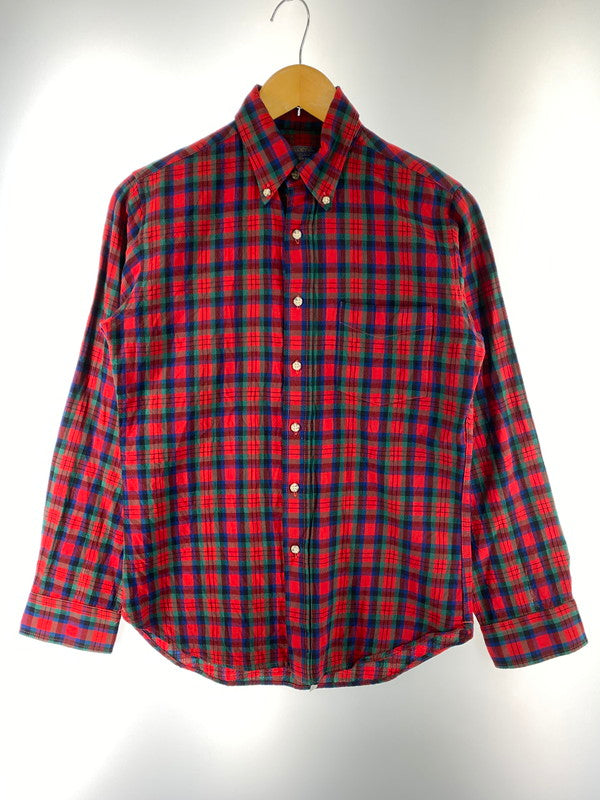 【中古品】【メンズ】 PENDLETON ペンドルトン L S 70S WOOL SHIRT 長袖 70年代 ウール シャツ メンズ トップス チェック 146-250707-em-15-min サイズ：S カラー：レッド系（チェック柄） 万代Net店