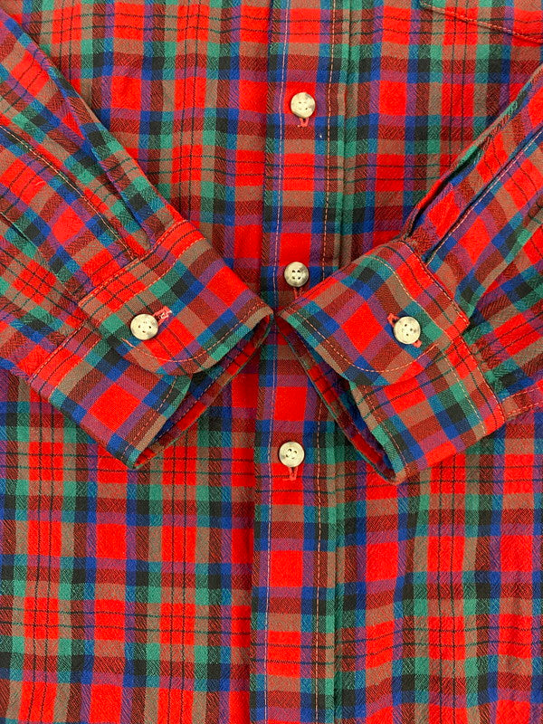 【中古品】【メンズ】 PENDLETON ペンドルトン L S 70S WOOL SHIRT 長袖 70年代 ウール シャツ メンズ トップス チェック 146-250707-em-15-min サイズ：S カラー：レッド系（チェック柄） 万代Net店