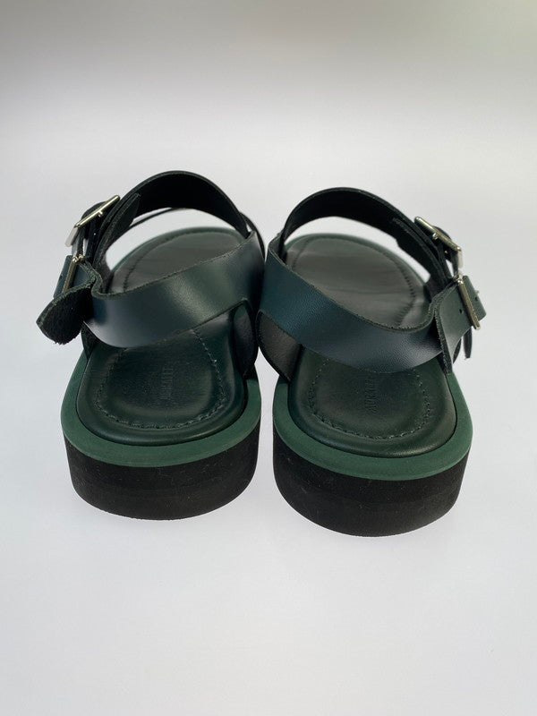 【中古品】【メンズ】 AURALEE オーラリー 221201 LEATHER BELT SANDALS 靴 シューズ サンダル 164-250708-AS-35-min サイズ：9 カラー：グリーン 万代Net店