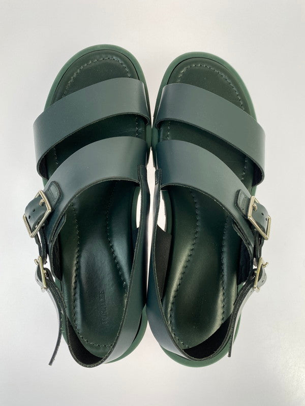 【中古品】【メンズ】 AURALEE オーラリー 221201 LEATHER BELT SANDALS 靴 シューズ サンダル 164-250708-AS-35-min サイズ：9 カラー：グリーン 万代Net店