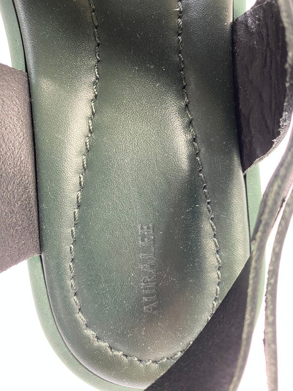 【中古品】【メンズ】 AURALEE オーラリー 221201 LEATHER BELT SANDALS 靴 シューズ サンダル 164-250708-AS-35-min サイズ：9 カラー：グリーン 万代Net店