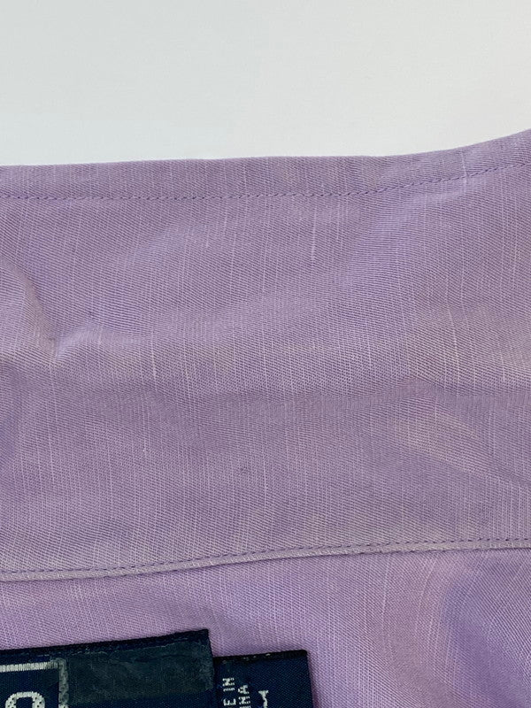 【中古品】【メンズ】 RALPH LAUREN ラルフローレン 90S CALDWELL S S SHIRT 90年代 コールドウェル 半袖 シャツ メンズ トップス コットン 146-250707-em-20-min サイズ：L カラー：パープル 万代Net店