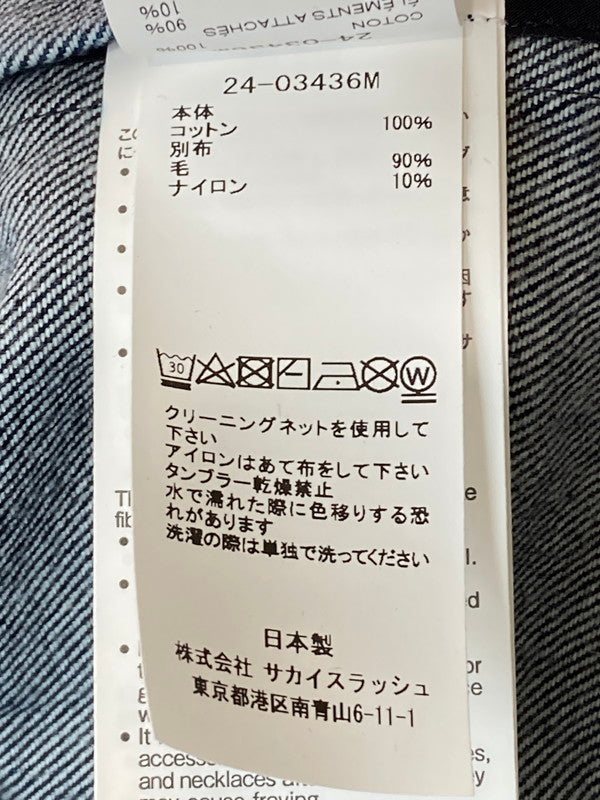 【中古品】【メンズ】 Sacai サカイ 24-03436M 24AW DENIM JACKET デニムジャケット 140-250710-ks-41-min サイズ：1 カラー：インディゴ 万代Net店