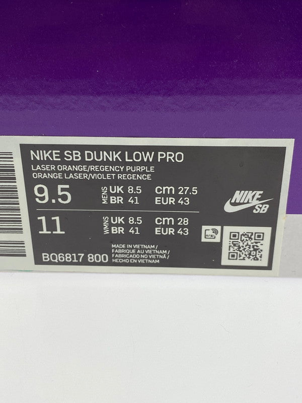 【現状渡し品】【メンズ】 NIKE ナイキ BQ6817-800 SB DUNK LOW PRO LASER ORANGE 靴 シューズ スニーカー 160-250708-AS-29-min サイズ：27.5cm カラー：LASER ORANGE/REGENCY PURPLE 万代Net店