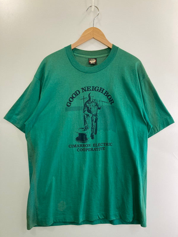 【現状渡し品】【メンズ】 SCREEN STARS BEST スクリーンスターズ USA製 GOOD NEIGHBOR SS TEE Tシャツ トップス 146-250710-ks-58-min サイズ：XL カラー：グリーン 万代Net店