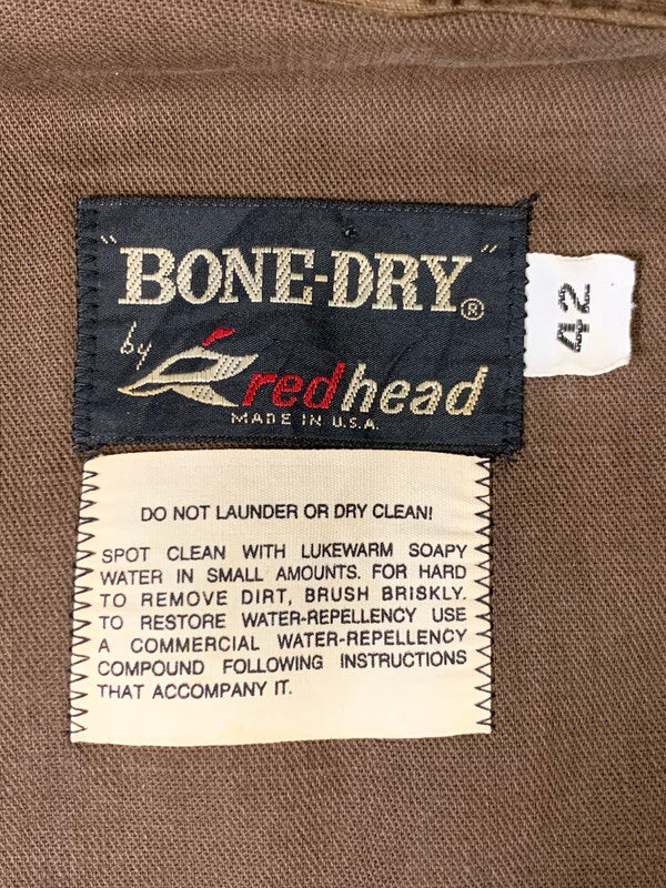 【現状渡し品】【メンズ】 BONES-DRY BY RED HEAD USA製 70S ダックハンティングジャケット 146-250710-ks-125-min サイズ：42 カラー：ライトブラウン 万代Net店