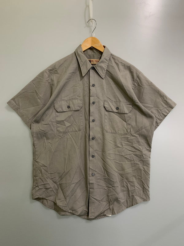 【中古品】【メンズ】 BIG MAC ビックマック 90S SS WORK SHIRT ワークシャツ ショートスリーブ 146-250713-AS-44-min カラー：ベージュ 万代Net店
