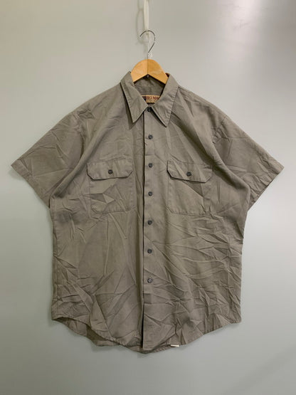 【中古品】【メンズ】 BIG MAC ビックマック 90S SS WORK SHIRT ワークシャツ ショートスリーブ 146-250713-AS-44-min カラー：ベージュ 万代Net店