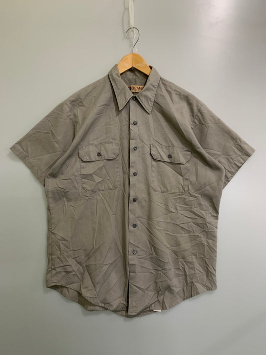 【中古品】【メンズ】 BIG MAC ビックマック 90S SS WORK SHIRT ワークシャツ ショートスリーブ 146-250713-AS-44-min カラー：ベージュ 万代Net店