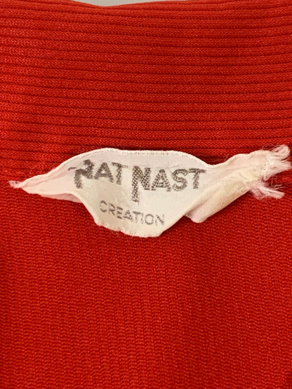 【中古品】【メンズ】 NATNAST ナットナスト 70S HALF ZIP BOWLING SHIRT ハーフ ジップ ボーリングシャツ 70年代 半袖 トップス　 146-250710-SS-01-min カラー：レッド 万代Net店