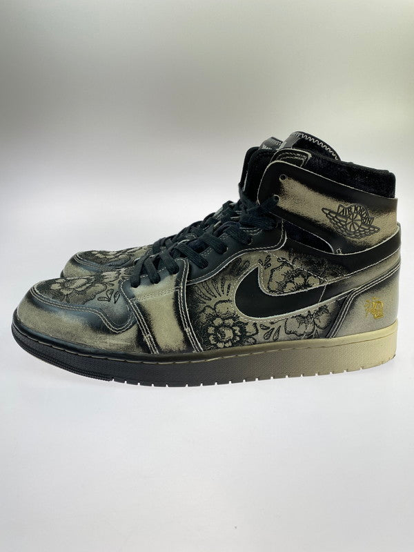 【中古品】【メンズ】 NIKE ナイキ FQ8155-010 AIR JORDAN 1 HIGH ZOOM CMFT 2 DIA DE MUERTOS スニーカー シューズ 靴 本体のみ 160-250717-cn-1-min サイズ：32.0cm カラー：グレー/ブラック系 万代Net店