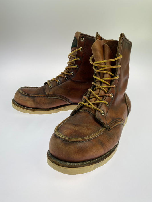 【現状渡し品】【メンズ】 RED WING レッドウィング 877 LONG IRISH SETTER 半円犬タグ ロング アイリッシュセッター ブーツ メンズ 靴 革 164-250718-em-09-min サイズ：9 カラー：ブラウン 万代Net店
