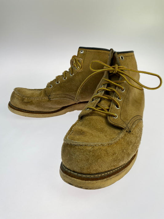 【中古品】【メンズ】 RED WING レッドウィング 8173 SUEDE IRISH SETTER 刺繍羽根タグ スウェード アイリッシュ セッター ブーツ 靴 164-250718-em-04-min サイズ：9.5 カラー：ベージュ系 万代Net店