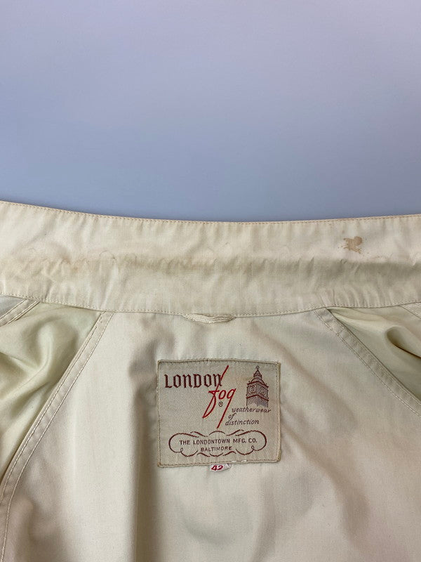 【現状渡し品】【メンズ】 LONDON FOG ロンドンフォグ 70S SWING TOP JACKET スイングトップジャケット ライトアウター 146-250803-AS-13-min サイズ：42R カラー：ベージュ 万代Net店