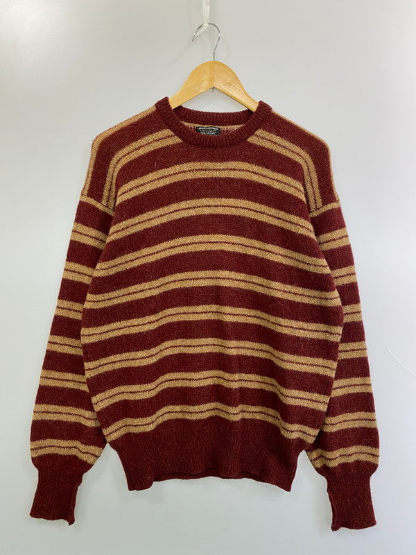 【現状渡し品】【メンズ】 Brooks Brothers ブルックスブラザーズ 70S BORDER KNIT ボーダーニット 146-250803-AS-12-min サイズ：44 カラー：ブラウン系 万代Net店