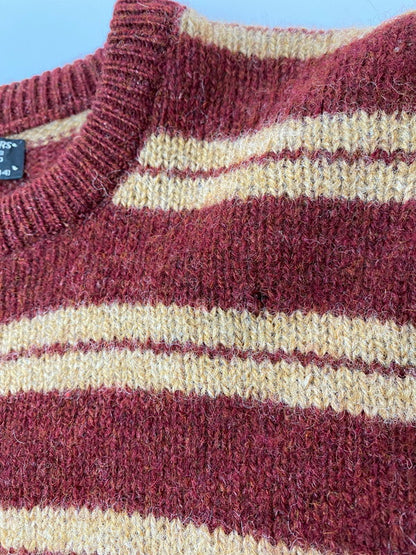 【現状渡し品】【メンズ】 Brooks Brothers ブルックスブラザーズ 70S BORDER KNIT ボーダーニット 146-250803-AS-12-min サイズ：44 カラー：ブラウン系 万代Net店