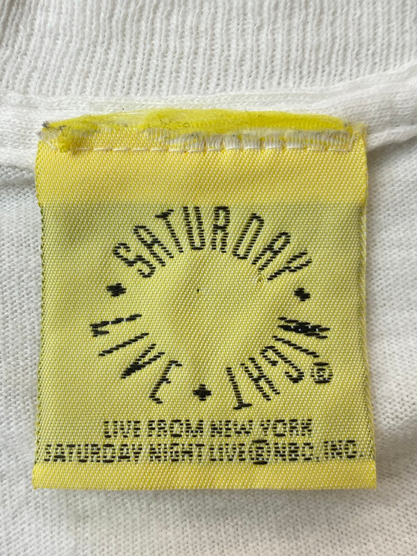 【現状渡し品】【メンズ】 SATURDAY NIGHT LIVE サタデー・ナイト・ライブ 90S WAYNE'S WORLD TEE Tシャツ トップス 146-250710-ks-08-min サイズ：M カラー：ホワイト 万代Net店