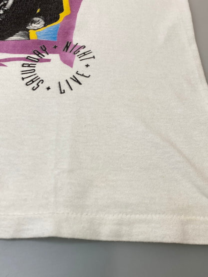 【現状渡し品】【メンズ】 SATURDAY NIGHT LIVE サタデー・ナイト・ライブ 90S WAYNE'S WORLD TEE Tシャツ トップス 146-250710-ks-08-min サイズ：M カラー：ホワイト 万代Net店