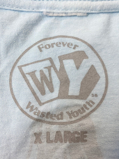 【中古品】【ボーイズ】 WASTED YOUTH ウェイステッド ユース x G-SHOCK ジーショック SS T-SHIRT Tシャツ トップス 142-250710-ks-13-min サイズ：XL カラー：ライトブルー 万代Net店