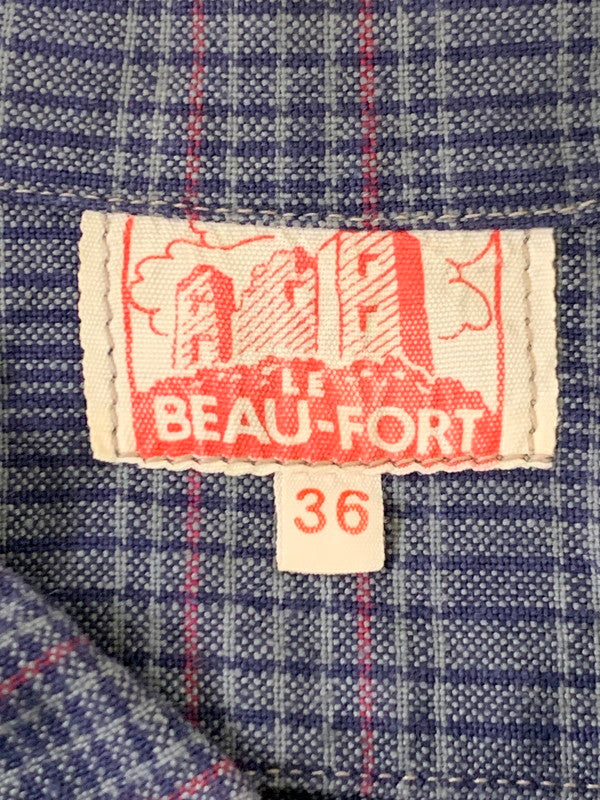 【中古品】【メンズ】 LE BEAU-FORT S S PULLOVER SHIRT プルオーバーシャツ トップス 146-250710-ks-77-min サイズ：36 万代Net店