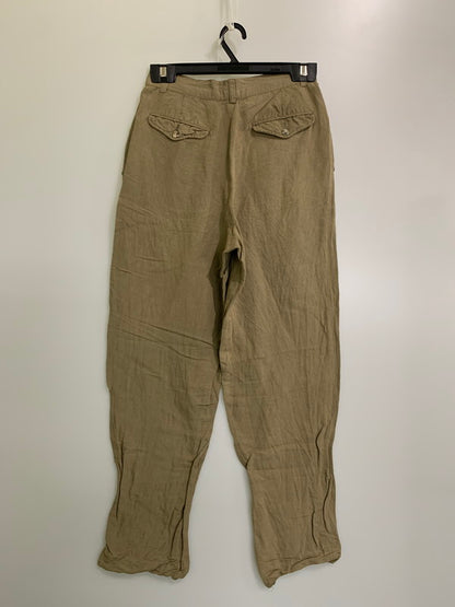 【中古品】【メンズ】 Banana Republic バナナリパブリック 80-90S LINEN PANT リネンパンツ 157-250710-ks-83-min サイズ：29/32 カラー：ライトブラウン系 万代Net店