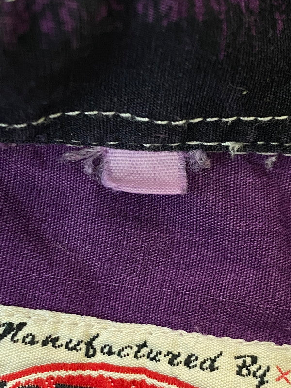 【中古品】【メンズ】 BASIC EK SYSTEM L S SHIRT シャツ トップス 146-250710-ks-11-min カラー：パープル/ブラック 万代Net店