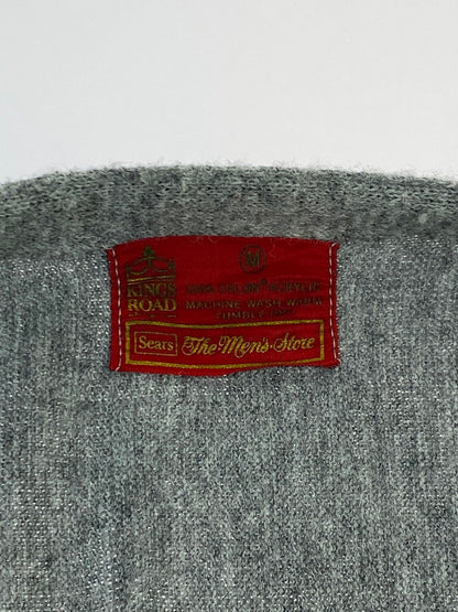 【中古品】【メンズ】 SEARS シアーズ KINGS ROAD 70S ACRYLIC CARDIGAN カーディガン 146-250713-AS-2-min サイズ：M カラー：グレー 万代Net店