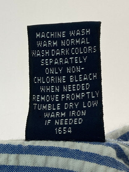 【中古品】【メンズ】 LANDS'END ランズエンド STRIPE SEERSUCKER S S SHIRT ストライプシャツ トップス 146-250710-ks-106-min サイズ：XL カラー：ブルー系 万代Net店