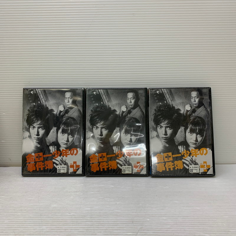 【中古品】 嵐 ARASHI 松本潤 主演ドラマ 金田一少年の事件簿 DVD Vol.1,2,3 シュリンク付き 010-250727-em-01-min 万代Net店