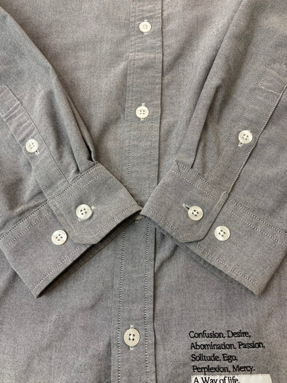 【中古品】【メンズ】 WTAPS ダブルタップス 231GWDT-SHM01 23SS CTPL. OXFORD. COOLMAX L S SHIRT シャツ トップス 142-250710-ks-93-min サイズ：X03 カラー：グレー 万代Net店